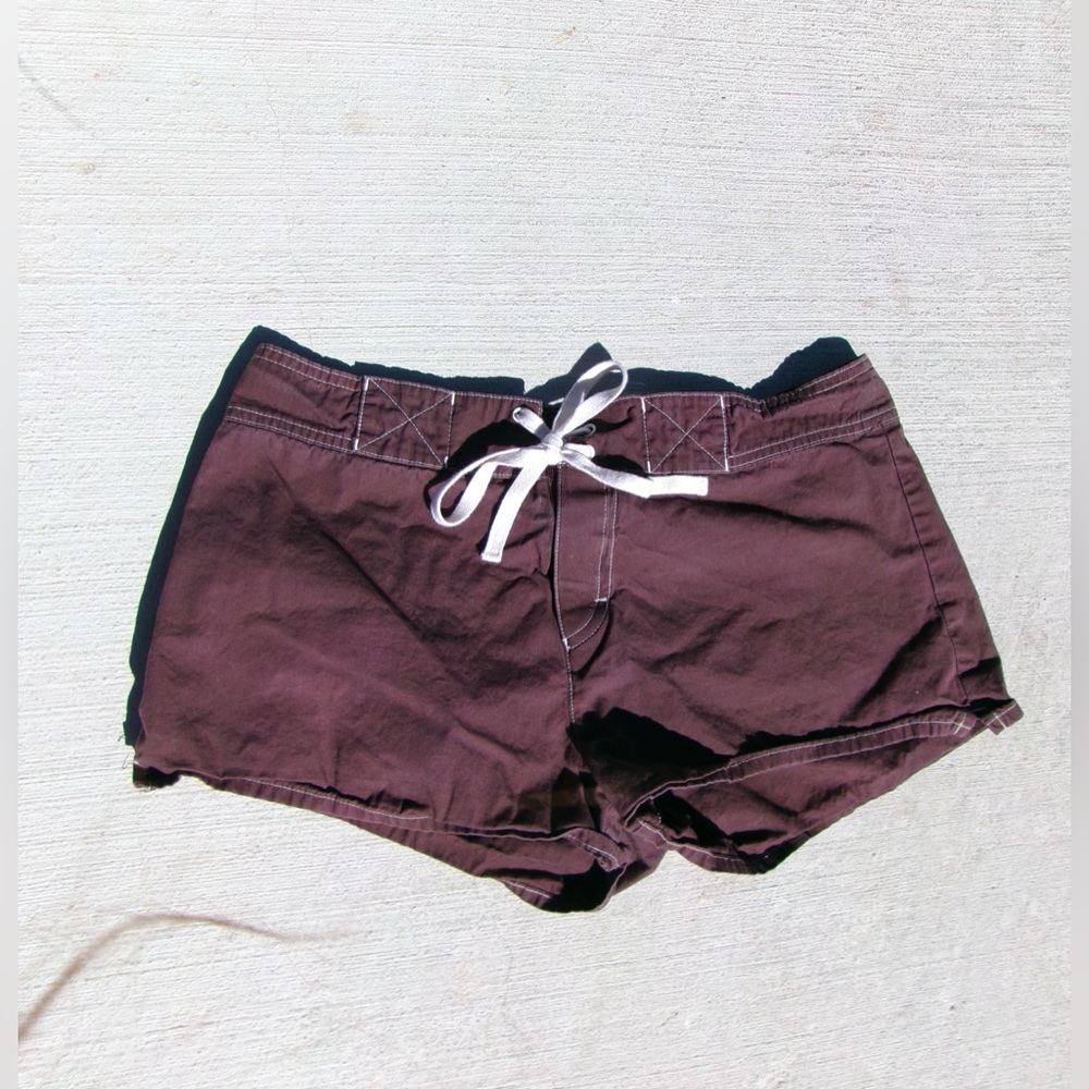 Vintage Low Waisted Cross Tie and Velcro Shorts